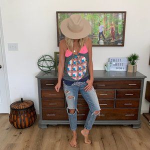 Geometrical Summer Spaghetti strap top